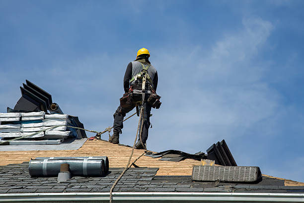 Professional Roof Installation technician working in Ark, VA